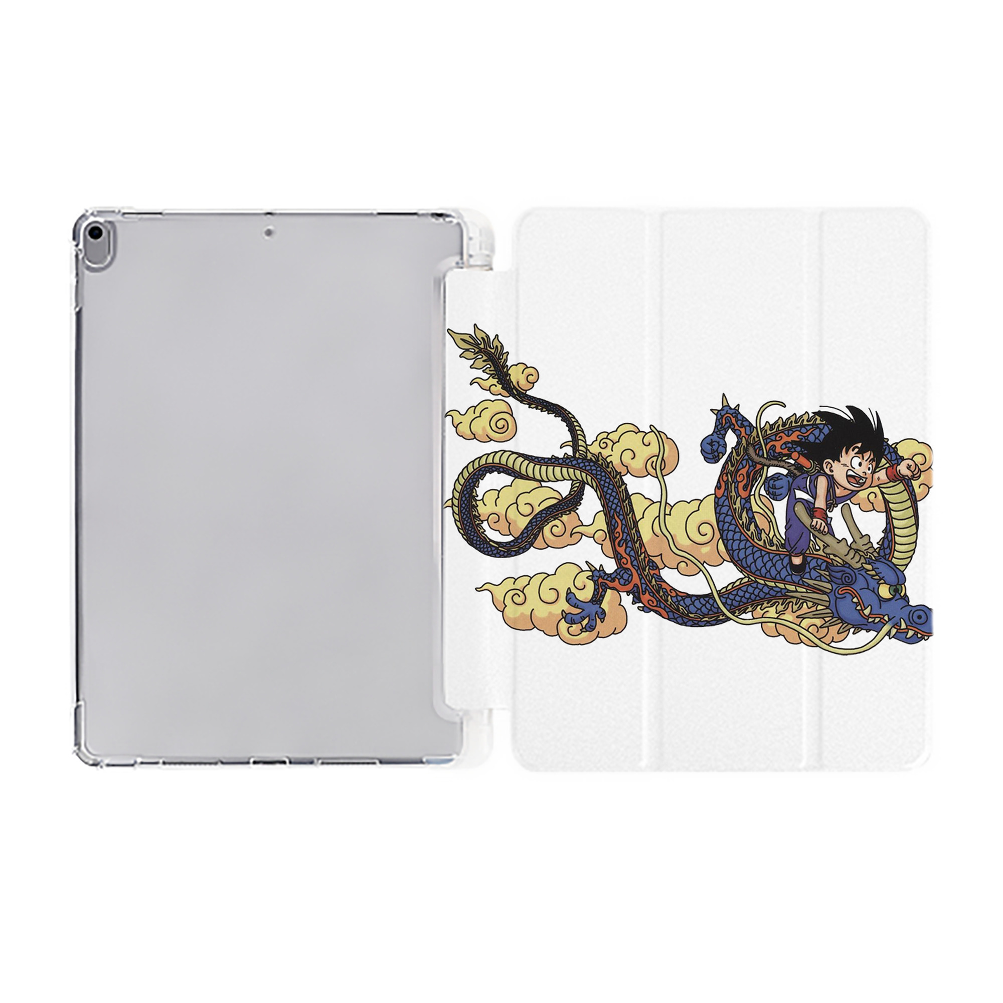 （画像用） ドラゴンボール 神龍 シェンロン DRAGON BALL Shenron IPad ケース ペン収納付き 三つ折りスタンド PUレザー×シリコン 対応機種9.5/10.5/10.9インチ